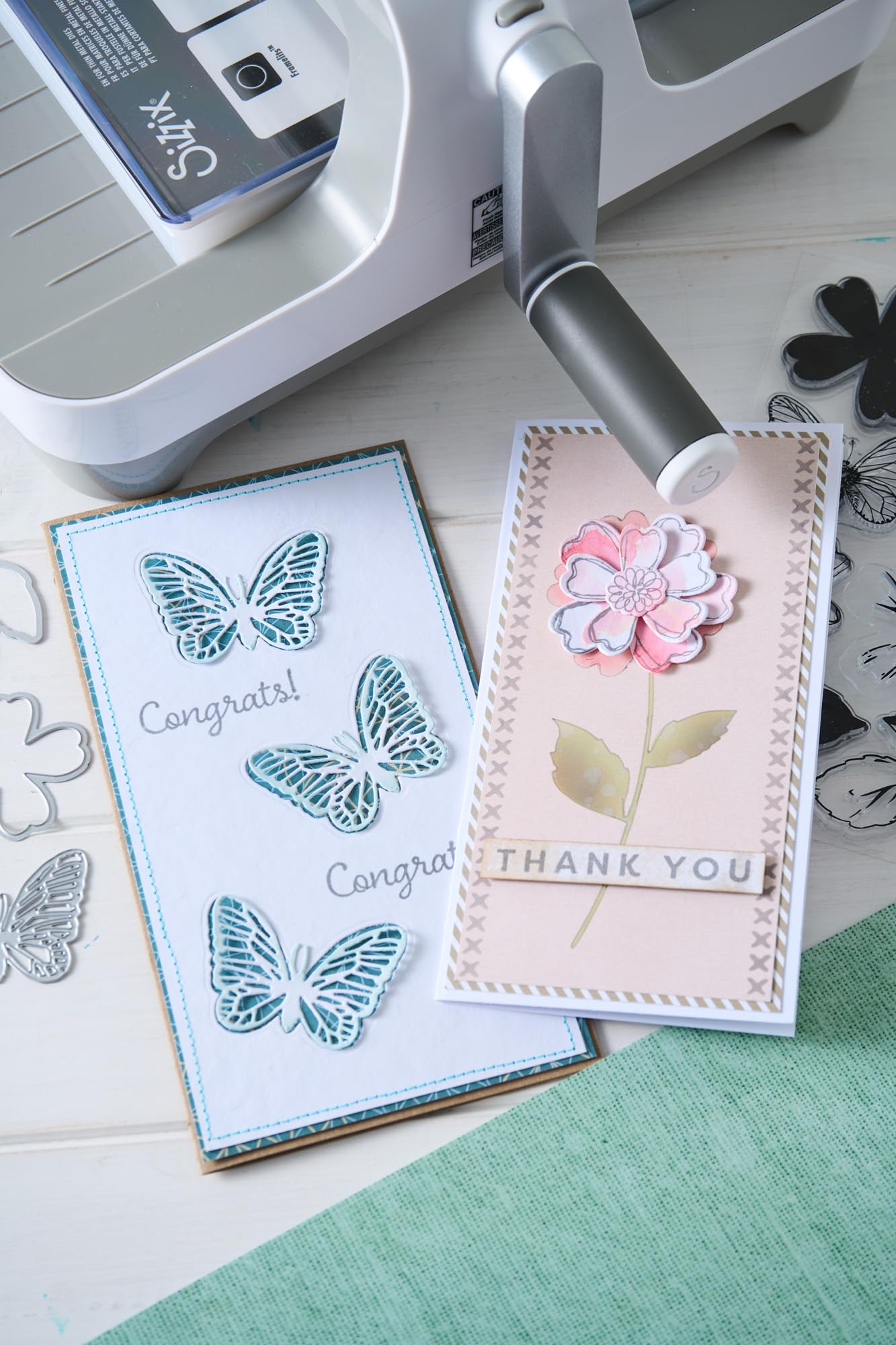 Sizzix Clear Stamps Set with Framelits Dies, Globetrotter’s Mark by 49 & Market, 62 Rubber Stamps & 4 Cutting Dies - Image 6
